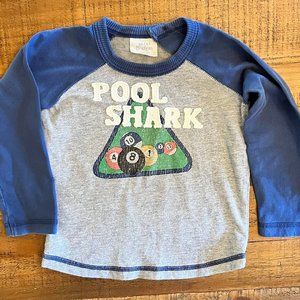 Boys Mini Boden Raglan Long Sleeve Tee Size 1.5-2